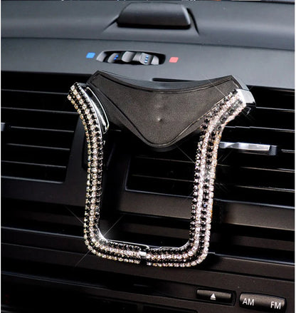 Car Diamond U-Shaped Phone Holder